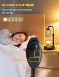 Candle Warmer Lamp with Timer and Dimmable Light