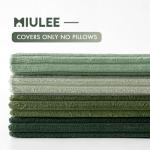 Boho Farmhouse Sage Green Throw Pillow Covers Set