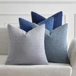 MIULEE Blue Boho Decorative Pillow Covers Set of 4