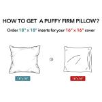 Oubonun 18"x18" Cotton Throw Pillow Inserts - Set of 2