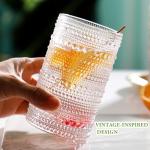 Vintage Hobnail Drinking Glasses Set of 8
