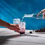 Set of 10 Clear Heavy Base Drinking Glasses