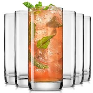 JoyJolt Faye 13oz Lead-Free Crystal Highball Glasses