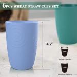 Unbreakable Wheat Straw Drinking Glasses - Set of 6