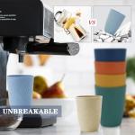 Unbreakable Wheat Straw Drinking Glasses - Set of 6