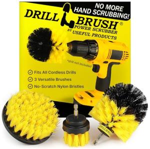 Bathroom Drill Brush Set - All-Purpose Power Scrubber
