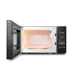 Black Countertop Microwave Oven with One-Touch Buttons