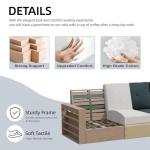 Modern L-shaped sectional sofa for small spaces