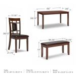 Bennox Dining Room Set with Table and Chairs