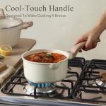 Nonstick Sauce Pan Set with Lid, Easy to Clean