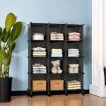 12-Cube Portable Closet Organizer for Kids, Bedroom, Office