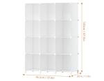 12-Cube Portable Closet Organizer Shelves for Clothing Storage