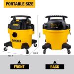 Yellow DEWALT 6 gal Poly Wet/Dry Vac