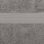 6-Piece Grey Cotton Bath Towel Set