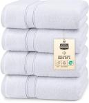 Premium 4 Pack Cotton Bath Towels Set