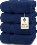 Navy Premium 4-Pack Quick Dry Bath Towels