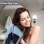 Stylish 6-Piece Cotton Towel Set in Navy