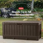Keter Kentwood 92 Gallon Resin Deck Box﻿ for Patio Items