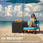 Devoko Waterproof Resin Deck Box for Patio Storage