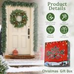 24-Inch Prelit Pine Wreath with Red Berries