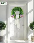 20" Boxwood Wreath for Front Door Decor