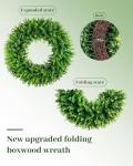 20" Boxwood Wreath for Front Door Decor