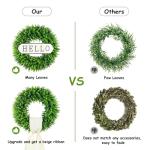 20" Boxwood Wreath for Front Door Decor