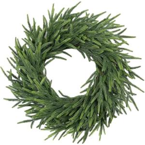 24-Inch Pine Wreath for Front Door & Decor