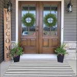 24-Inch Pine Wreath for Front Door & Decor