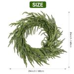 24" Realistic Norfolk Pine Wreath for Home Decor