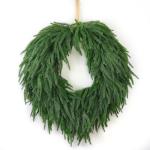 24" Norfolk Pine Holiday Wreath for Home Decor