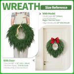 24" Norfolk Pine Holiday Wreath for Home Decor