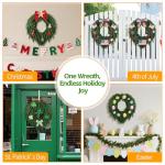 24" Norfolk Pine Holiday Wreath for Home Decor