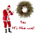 22-Inch Christmas Wreath with Pinecones and Bells