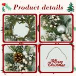 Winter Pine Needle Wreath with Welcome Sign