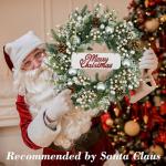 Winter Pine Needle Wreath with Welcome Sign