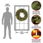 Pre-Lit Crestwood Spruce Christmas Wreath with Lights