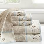 Madison Park Floral Cotton Bath Towel Set, 6 Piece