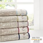 Madison Park Floral Cotton Bath Towel Set, 6 Piece