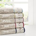 Madison Park Floral Cotton Bath Towel Set, 6 Piece