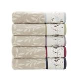 Madison Park Floral Cotton Bath Towel Set, 6 Piece
