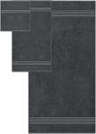 Premium 8-Piece Cotton Towel Set in Grey