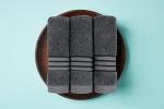 Premium 8-Piece Cotton Towel Set in Grey
