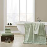 Yarn Dyed Green 6-Piece Towel Set