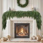 9ft Real Touch Norfolk Pine Christmas Garland