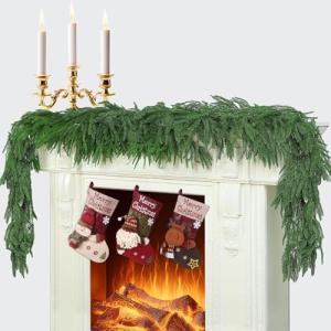 6 Ft Norfolk Pine Faux Greenery Garland for Decor