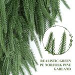 9ft Real Touch Norfolk Pine Christmas Garland