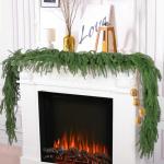 6 Ft Artificial Norfolk Pine Garland Set