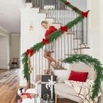 6 Ft Artificial Norfolk Pine Garland Set