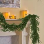 6 Ft Artificial Norfolk Pine Garland Set